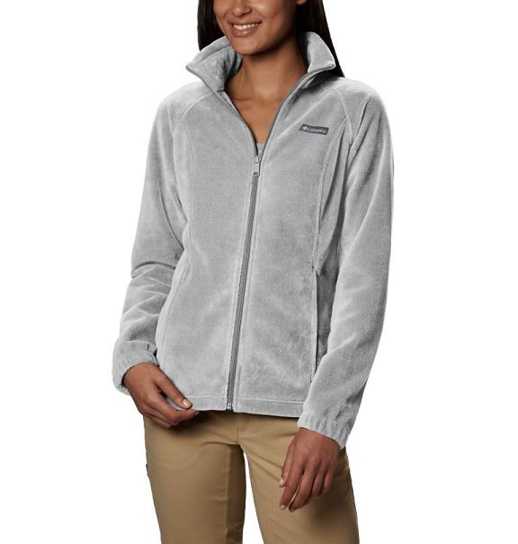 Columbia Benton Springs Fleece Jacket Women Grey USA (US2341471)